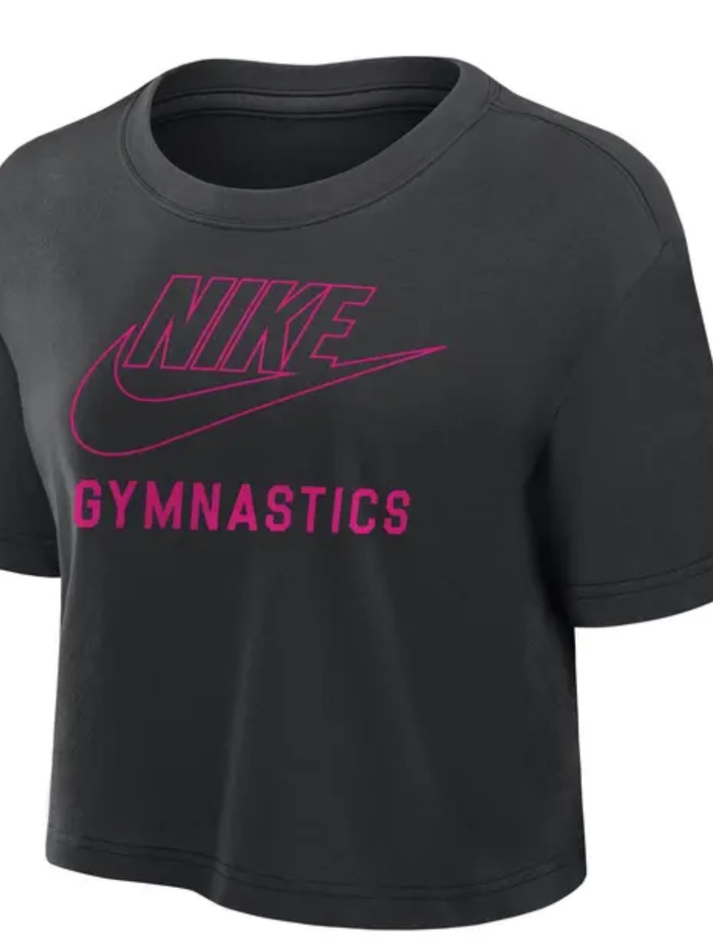 Nike women’s black medium crop gymnastics NWT